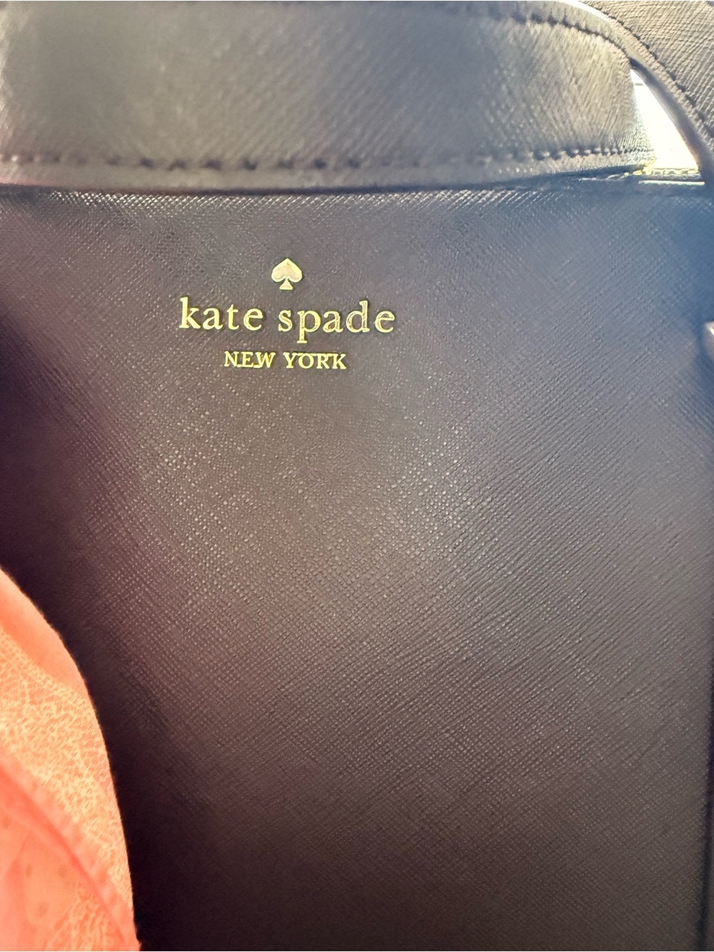 kate spade Black Tote with Pink Scarf Accent - Picture 2 of 8